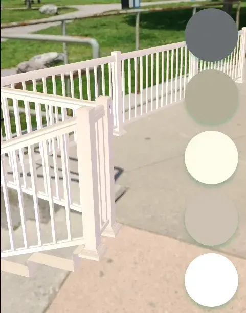 AR railing designer for instant quote