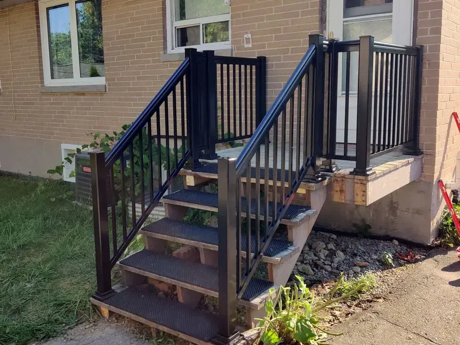 aluminum porch black railing A-251
