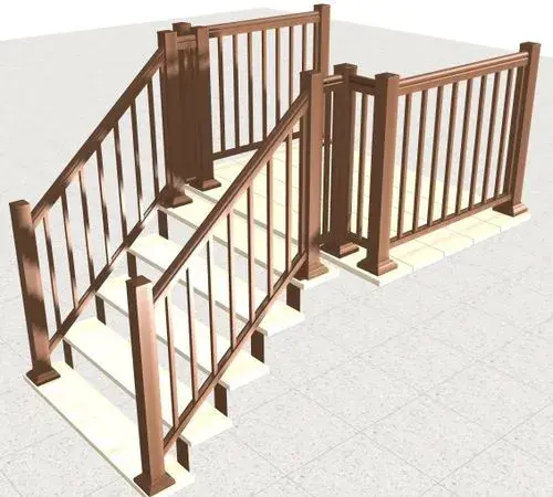 aluminum porch railing with 10 posts