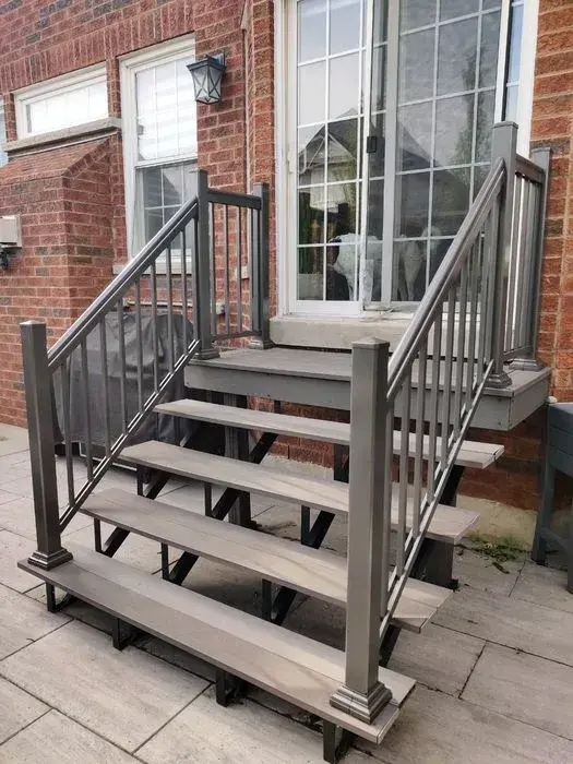 aluminum porch railing installed in Ajax