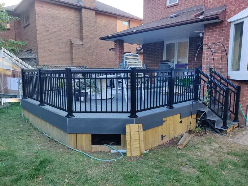 aluminum black patio railings A-260