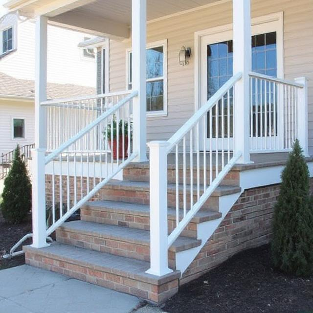 white aluminum porch railing in Ajax Durham region